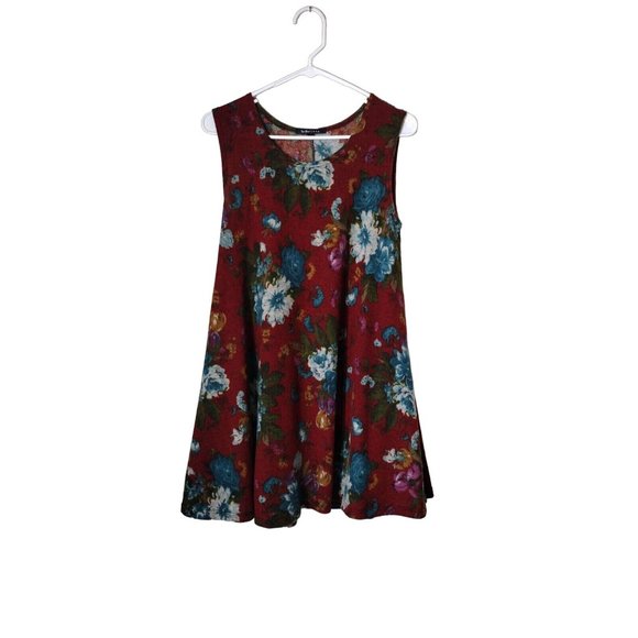 Tres Bien Top Womens Small Sleeveless Tunic Floral Knit - Picture 1 of 13